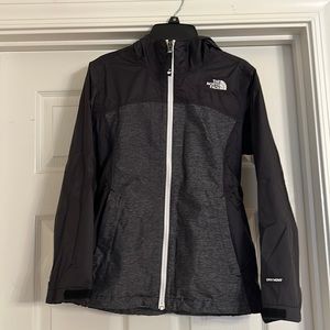 Kids/Girls Medium North Face Hooded Raincoat